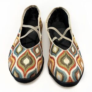 Apropos Jelly Belly Women’s Comfort Slip-on Flat Travel Shoes  Sz 8 Tropical